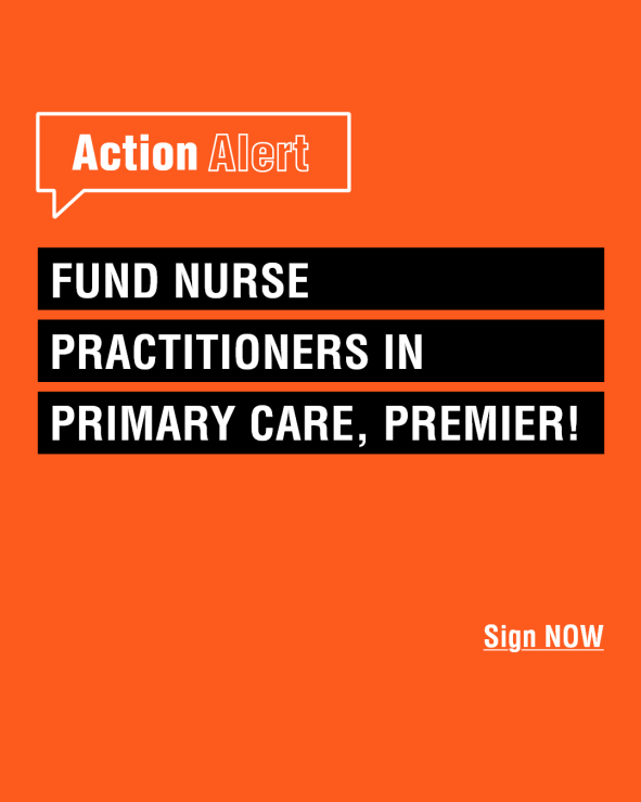 Fund nurse practitioners in primary care, premier!